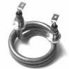 The Elektra 06503035 600W 115V heating element features a metal spiral design with dual terminals at one end, suitable for electrical appliances such as water heaters. The image is shown in grayscale. © 2025 1st-line.com