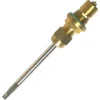 A close-up of the Wega COMPLETE TAP ROD, a brass and metal thermowell with threaded fittings and a long cylindrical probe, designed for accurate temperature measurement in industrial settings. © 2025 1st-line.com