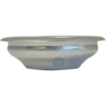 A Faema 6GR. 1 CUP FILTER is shown from the side, highlighting its wide rim and slightly tapered stainless steel body against a white background. © 2025 1st-line.com