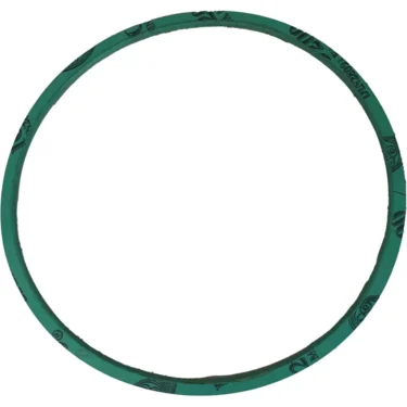 A green, circular Faema Boiler Gasket featuring black markings and text on its surface is displayed against a white background. © 2025 1st-line.com
