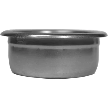 A San Marco 14 GRAM 2 CUPS FILTER portafilter basket made of stainless steel with a slightly flared rim, shown side-on against a white background. © 2025 1st-line.com