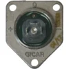 Close-up of a Gicar 9.0.16.50G 3 Connection Cover for Volumetric Flowmeter, showing two screw holes, a black circular center, and markings including GICAR, +, -, and 04/17. © 2025 1st-line.com