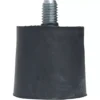 The F..190 40mm FOOT is a black rubber cylindrical bumper with flat top and bottom, featuring a centrally located threaded metal bolt on the top surface. © 2025 1st-line.com