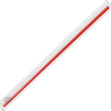 The Faema 12X174 LEVEL CRYSTAL is a long, clear plastic tube with a single red stripe along its length, shown against a white background. © 2025 1st-line.com
