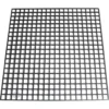 The Faema BLACK CUP WARMING GRID, shown from above with evenly spaced square openings on a white background, is ideal for use with Faema cup warming trays. © 2025 1st-line.com