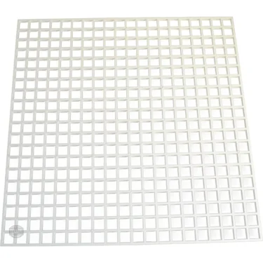 The Faema WHITE CUP WARMING GRID is a white plastic grid with evenly spaced square openings, shown from above on a plain background. © 2025 1st-line.com