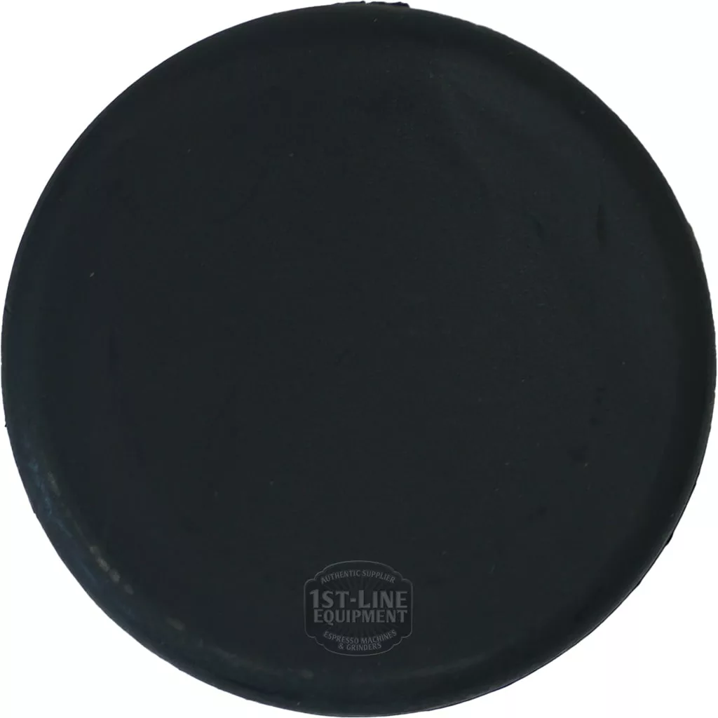 The Futurmat COMPLETE BLACK TAP HANDLE is a round, solid black handle with a smooth surface and a subtle 1st-Line Equipment logo at the bottom center—ideal for replacing your Futurmat machines original tap handle. © 2025 1st-line.com