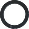 The Marzocco 72x55x7mm HOLDER GASKET is a black, circular ring shown from above on a white background—perfect as a replacement gasket for Marzocco machines. © 2025 1st-line.com