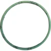 The Spaziale ALIMENTARY BOILER GASKET, a green circular piece with faded black markings and an industrial look, is displayed against a white background, exuding unique spaziale charm. © 2025 1st-line.com