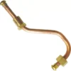 The Wega GROUP UPPER PIPE is a curved copper pipe with brass fittings and threaded ends, designed for plumbing or refrigeration applications in Wega GROUP systems. © 2025 1st-line.com