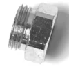 A close-up photo of a shiny hexagonal metal bolt with visible threads, placed on a white background next to an F..218 PRESS CAP. © 2025 1st-line.com
