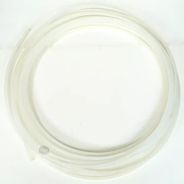 A coiled length of V.1420 6x8mm NYLON PIPE (per meter) is displayed in a circular shape on a plain white background. © 2025 1st-line.com