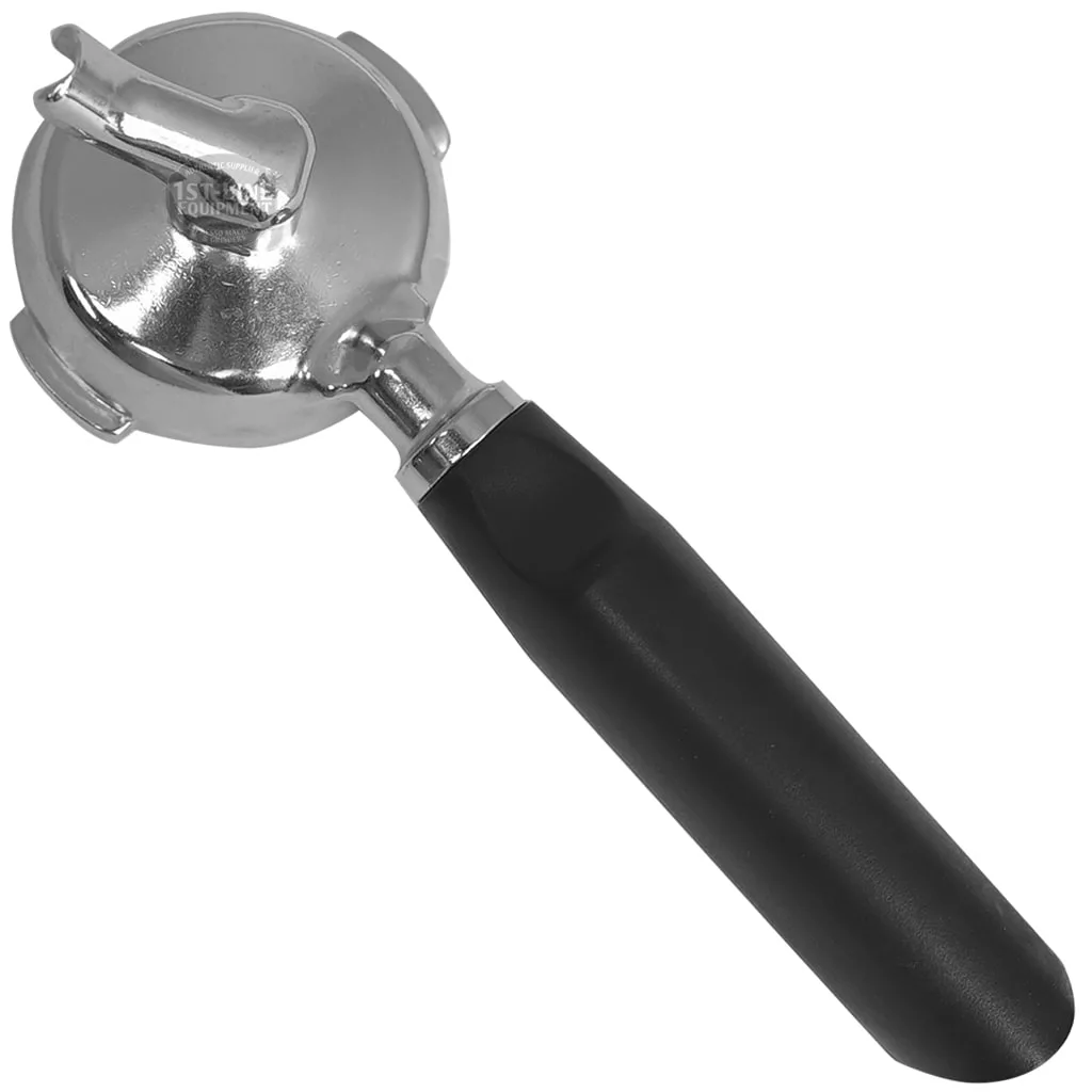 A Gaggia/Italcrem/Mairali 1 COFFEE FILTERHOLDER with a black handle is displayed on a white background. © 2025 1st-line.com