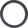 A La Spaziale FILTERHOLDER GASKET 65x53x6.7mm, made of black rubber, is displayed as a simple circular ring on a white background and shown from above. © 2025 1st-line.com