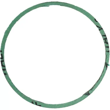 A thin, green San Marco BOILER GASKET with black markings, circular in shape and displayed on a white background—designed for use in San Marco machines. © 2025 1st-line.com
