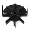 Black plastic impeller with eight angled blades circling a central hub, part of the Cunill MG.645 Dosimeter Upper Star Assembly, displayed on a white background. © 2025 1st-line.com