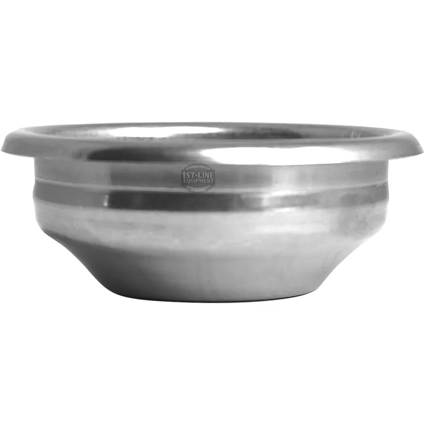 The La Spaziale 7 Gram 1 CUP COFFEE FILTER is a shiny, metallic filter with a wide rim and slightly tapered sides, shown from the side against a white background. © 2025 1st-line.com