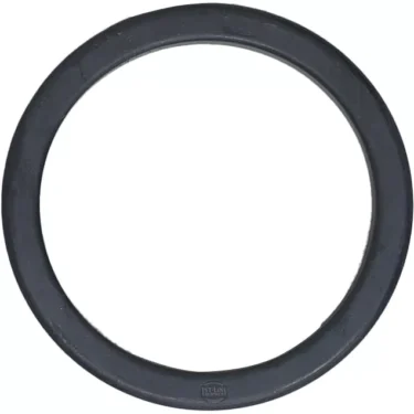 The La Spaziale FILTERHOLDER GASKET 64.5x52.5x6.3mm is a black rubber gasket with a smooth surface, displayed against a white background. © 2025 1st-line.com