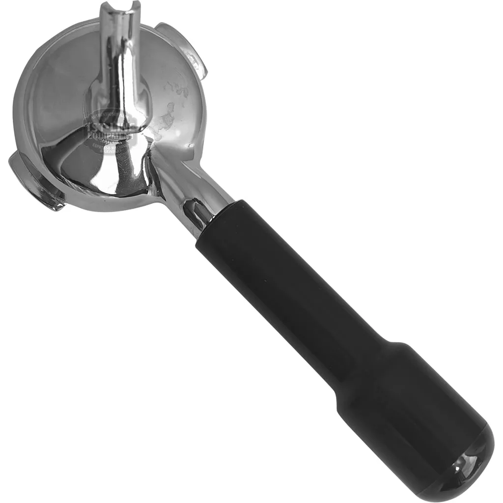 The Marzocco 1 CUP FILTERHOLDER is a metal espresso portafilter with a black handle, displayed against a white background. © 2025 1st-line.com