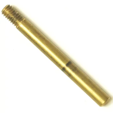 The W10313 ORIGINAL UPPER EXTRACTOR ROD, made of brass with threading on one end, is displayed against a white background. © 2025 1st-line.com