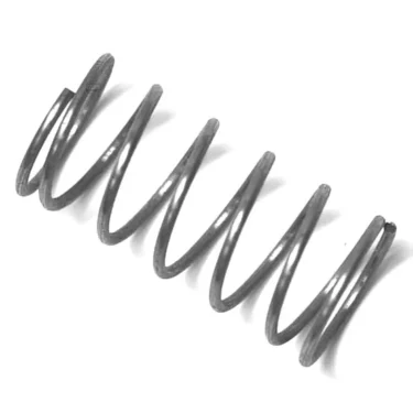 A close-up of the F..387 SPRING 9.3 x 19 mm metal coil, displayed diagonally on a plain white background. © 2025 1st-line.com