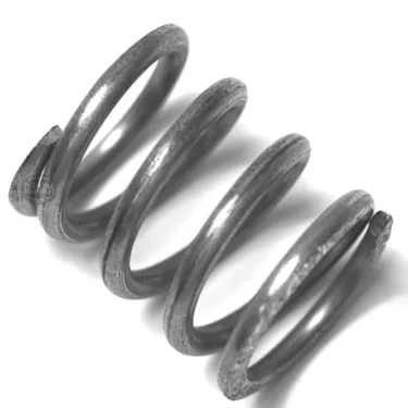 A close-up of the SM.105 STEAM TAP SPRING 16x20 mm on a white background, showcasing its circular metal coils and distinct metallic texture. © 2025 1st-line.com