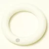 A smooth, plain white circular ring (10x2.5 mm), photographed on a light background—perfect as the CA.129 CARIMALI STEAM WAND GASKET. © 2025 1st-line.com