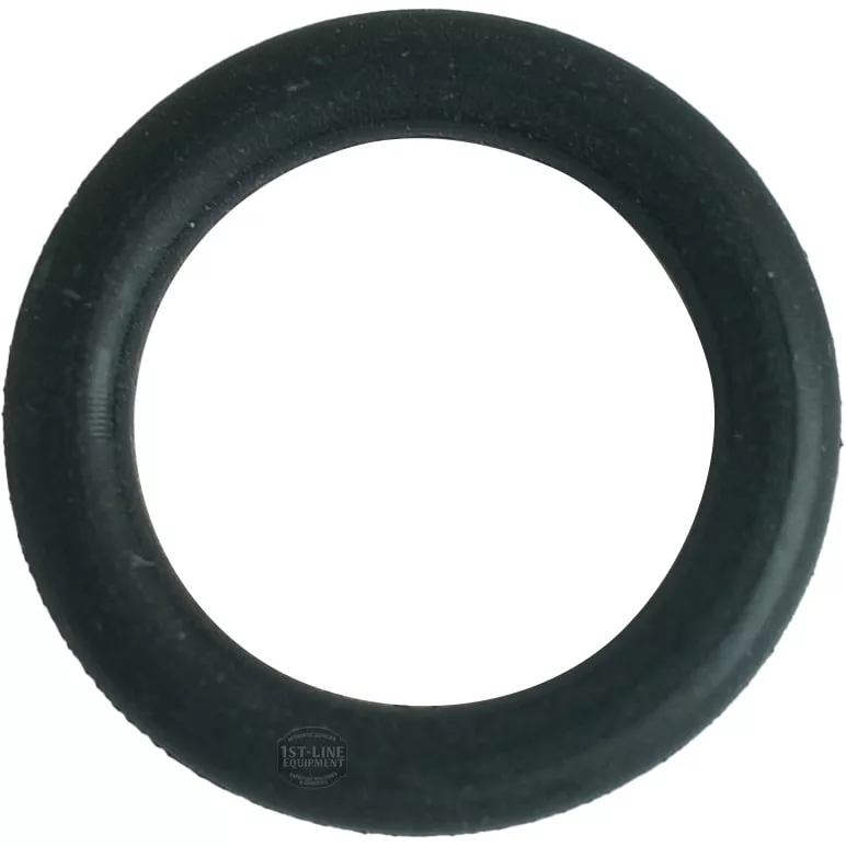 A V125K O-ring for Steam Wand Nut Connection (12.1x2.62mm) in black with a smooth surface is shown on a white background, appearing new and ready for use. © 2025 1st-line.com