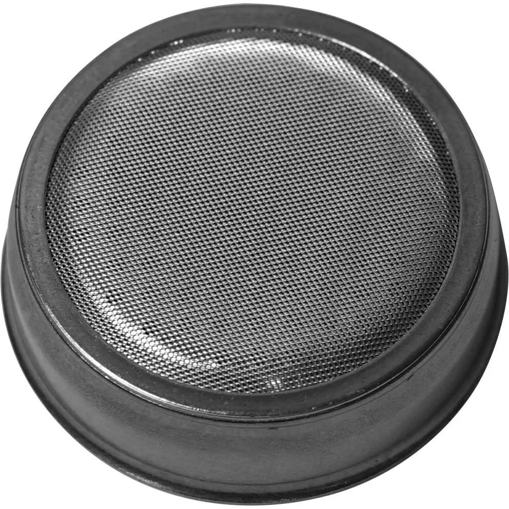 The E61 Dispersion Screen Without Center Dot is a round metal mesh filter with a solid rim, perfect for precise filtering or straining in kitchen or industrial devices. © 2025 1st-line.com