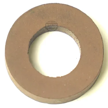The F.1650 VITON LEVEL GASKET (21x11x5 mm) is a round, flat, brown gasket with a large central hole, shown against a white background. © 2025 1st-line.com
