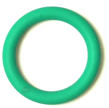 The R..633 LEVEL GASKET O-RING 9x2 mm, a green rubber circular gasket, is shown on a white background and is commonly used for sealing in mechanical applications. © 2025 1st-line.com
