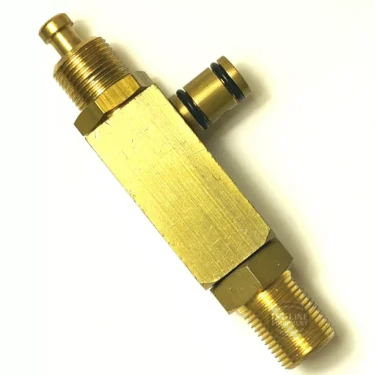 The S...63 COMPLETE STEAM / WATER TAP is a brass pneumatic fitting with threaded ends and dual O-rings, ideal for connecting air hoses or pipes in compressed air systems, steam taps, and water tap installations. © 2025 1st-line.com