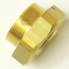 The SM.357 REDUCER is a brass hex bushing with internal and external threads, designed to connect pipes of different sizes. © 2025 1st-line.com