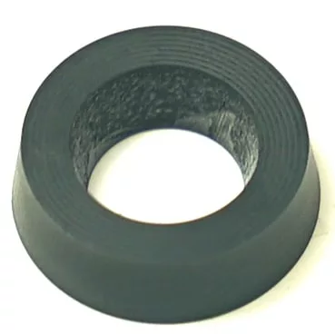A black, conical R...83 GASKET with a wide base and narrow central opening, shown from above on a white background. © 2025 1st-line.com