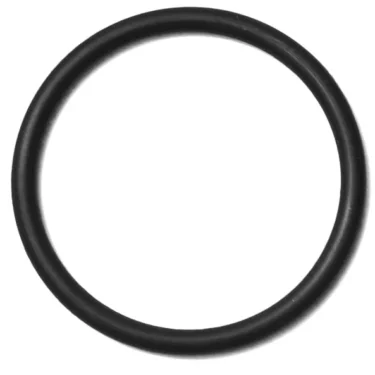 A black rubber O-ring gasket from the SP.128 FLOATING LEVEL is displayed against a white background. The circular, unmarked gasket is typically used in FLOATING LEVEL assemblies. © 2025 1st-line.com