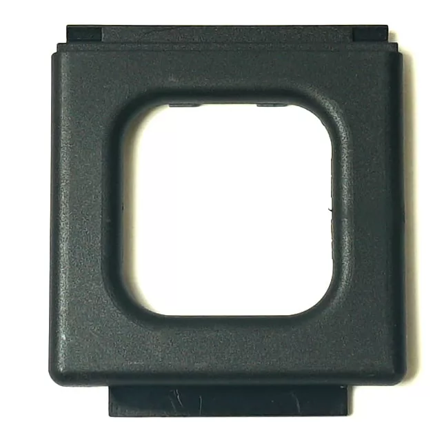 A black, square plastic frame with a large central opening, designed as a component or holder for the SM.331 LOWER WATER/STEAM MASK accessory. © 2025 1st-line.com