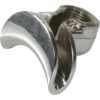 A close-up of the SP.296 3/8 2-WAY SPOUT highlights its metallic, wing nut-like ends, featuring two curved projections for hand-tightening onto bolts—ideal for secure fittings and easy manual assembly. © 2025 1st-line.com