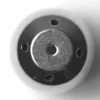 A close-up, top-down view of the W.5088 STAINLESS STEEL SPHERA STEAM STEM TIP shows a white wheel with a stainless steel center, featuring a central hole and three smaller mounting holes. © 2025 1st-line.com
