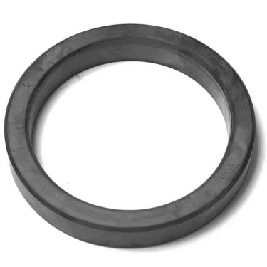 A flat, circular black rubber O-ring gasket with a hollow center, shown on a white background, compatible with the SM.496 LEVEL PLATE. © 2025 1st-line.com