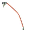 A red insulated electrical cable with black wiring, metal sensor, and connectors on both ends for Mazzer S000POT01/CQQ potentiometer is shown against a white background. © 2025 1st-line.com