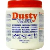 A white plastic container of Dusty Caff Group Cleaner Backflush Detergent 900g with a red lid features multilingual text and brewing icons on the label. Made in Italy, this group cleaner comes in a 900g (32 oz) size. © 2025 1st-line.com