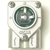 Close-up of a metallic GICAR V.1437 1/8 3 CONNECTIONS FLOWMETER with a round green and black dial, plus/minus symbols, screws at the corners, and arrows pointing downwards. © 2025 1st-line.com