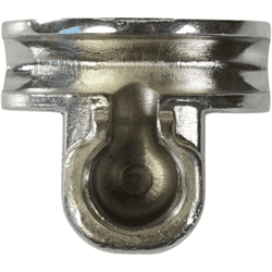 Close-up of the SP.296 3/8 2-WAY SPOUT piston, highlighting its shiny cylindrical body, smooth finish, detailed grooves, and integrated 3/8 2-way spout attachment. © 2025 1st-line.com