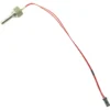 The Lelit PR00723 Mara X PID Sensor/Temperature Probe features a hexagonal metal base, long red wire, and black connector—perfect as a replacement temperature probe for the Lelit Mara X espresso machine. © 2025 1st-line.com