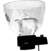 The Mazzer SZMSCAEU2/QQQ ZM Filter Hopper holds 320 grams and features a clear plastic body with a black base, designed for pet food dispensers and compatible with Mazzer systems. Shown isolated on white background. © 2025 1st-line.com