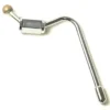 The P..305 MODEL D STEAM PIPE features a shiny metal finish with an L-shaped handle, a cylindrical rotating grip at the center, and a round wooden knob at the end. © 2025 1st-line.com