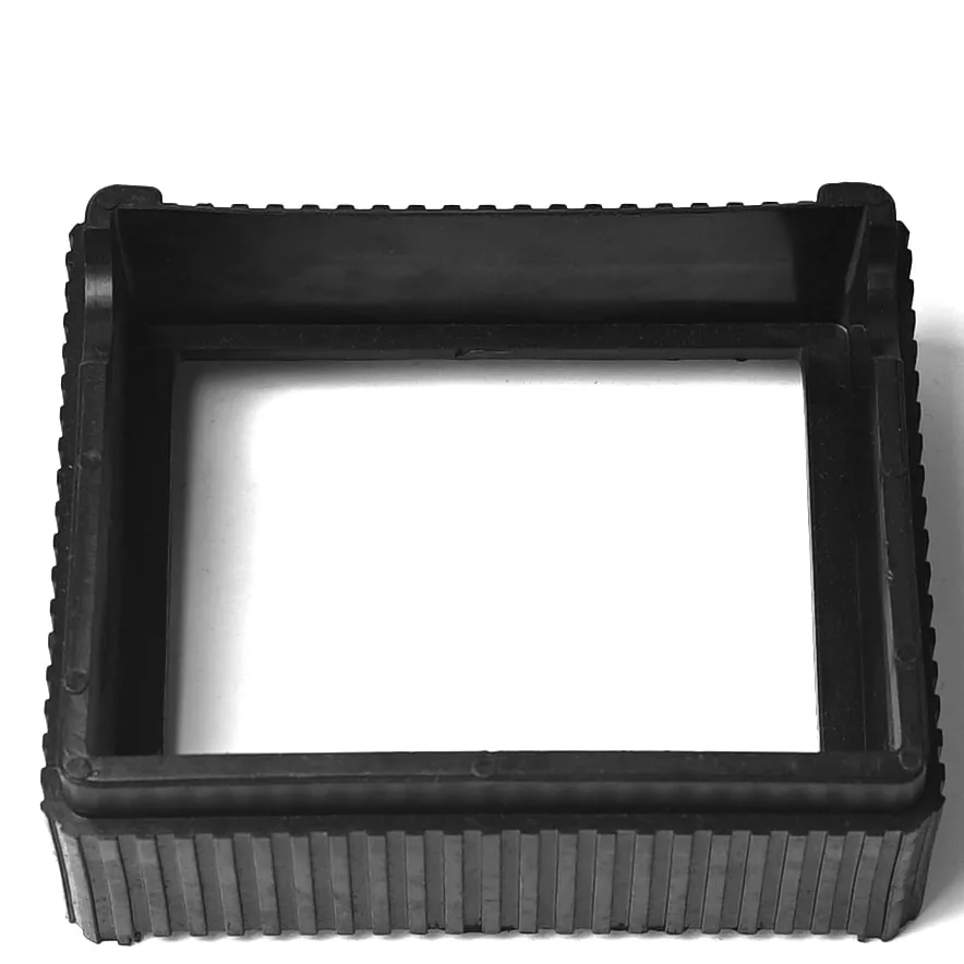 The Ponte Vecchio Top Cover Holder is a rectangular, black, ribbed plastic container, perfect for organizing coffee machine accessories. Photographed on a white background. © 2025 1st-line.com