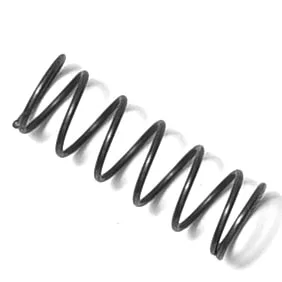 The RO2135 RETURN SPRING 8.5x95mm, in black, is displayed on a white background and positioned diagonally from the bottom left to the top right. © 2025 1st-line.com