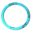 The S..112 ALIMENTARY HEATING ELEMENT GASKET is a flat, circular blue gasket with black markings and a central hole, shown on a white background. It’s designed for sealing joints in alimentary heating element applications. © 2025 1st-line.com