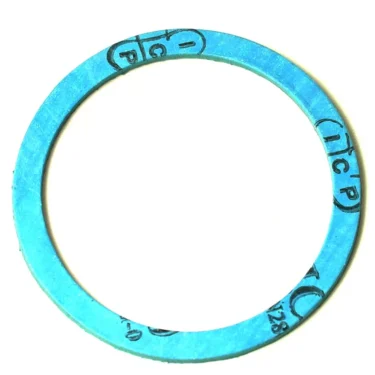 The S..112 ALIMENTARY HEATING ELEMENT GASKET is a flat, circular blue gasket with black markings and a central hole, shown on a white background. It’s designed for sealing joints in alimentary heating element applications. © 2025 1st-line.com